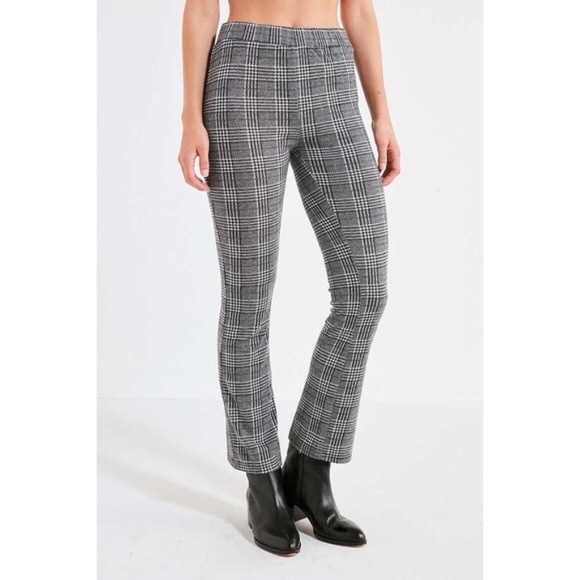 Urban Outfitters Grey Plaid Flare Pants